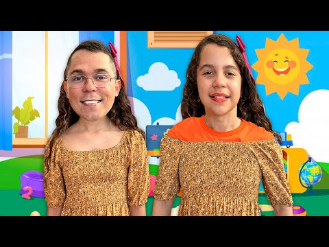 O PAPAI COPIA A SARAH O DIA TODO | Funny Story for Kids