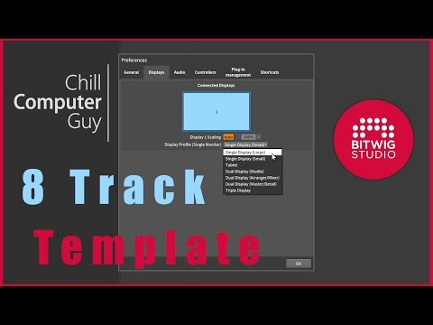 Bitwig Quick Tips: 8 Track Template