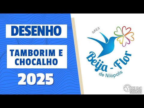 Desenho Tamborim e Chocalho - Beija-Flor 2025