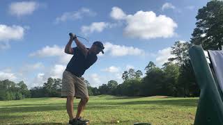 Srixon ZX5 irons testing at the range