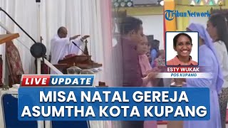 Khidmatnya Perayaan Natal di Gereja Santo Yoseph Naikoten Kupang, Jemaat Padati hingga Area Halaman