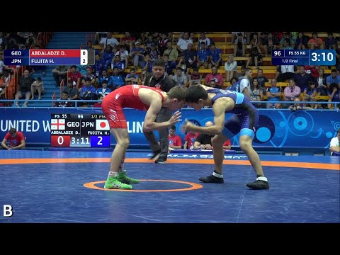 1/2 FS - 55 kg: D. ABDALADZE (GEO) v. H. FUJITA (JPN)