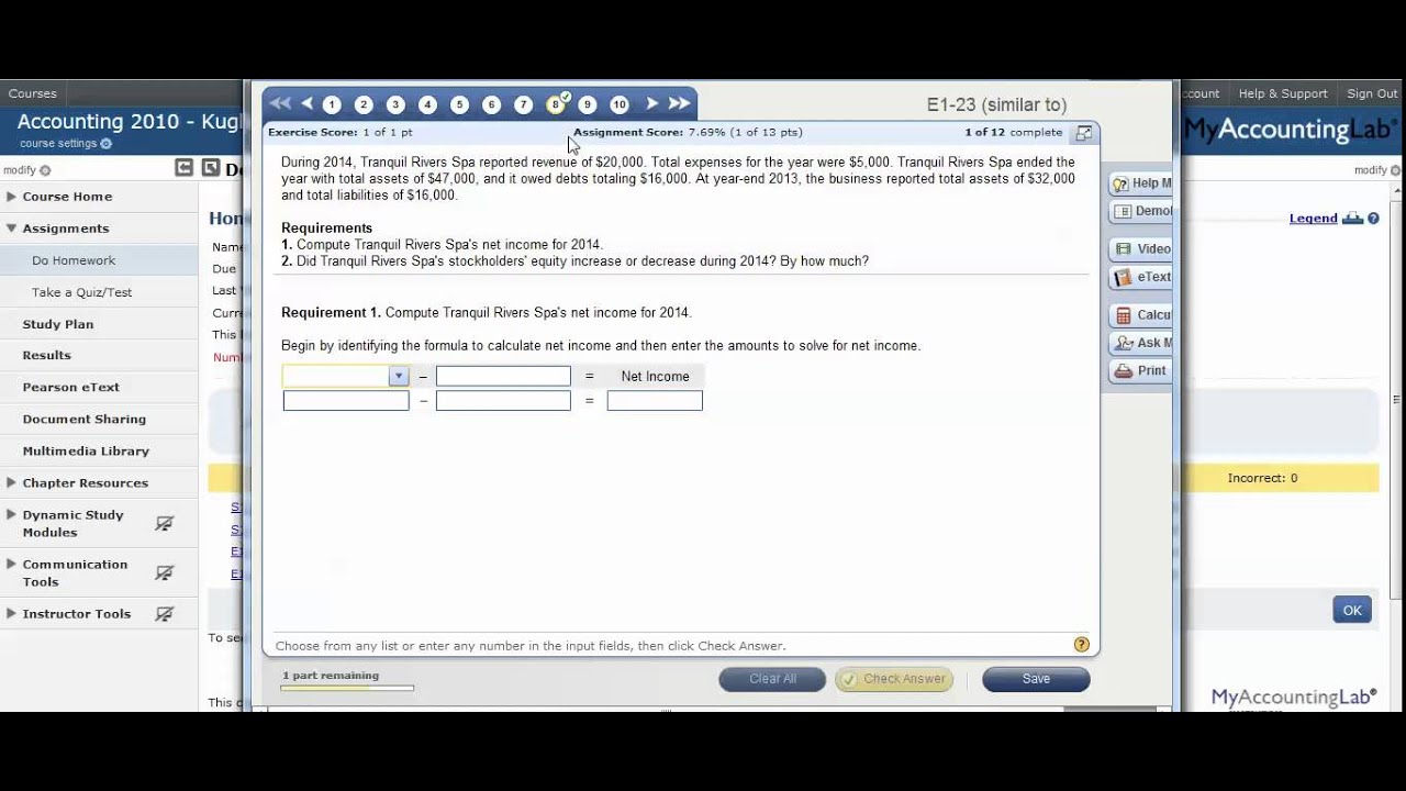 2010 Chapter 1 Homework Tool