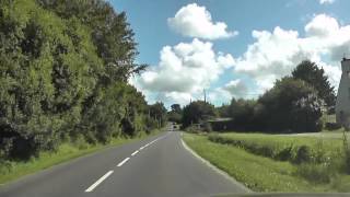 preview picture of video 'Driving On The D11 From Trégastel To Lannion, Côtes d'Armor, Brittany, France 12th August 2013'