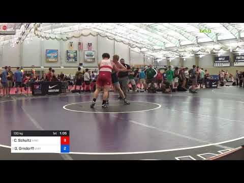 2018 UWW Cadet And U23 Nationals/U23 Greco-Roman 130 RR Rnd 1 - Cohlton Schultz (NYAC) Vs. David T