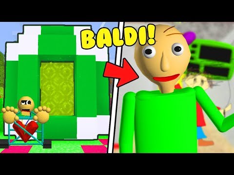 HOW TO MAKE A PORTAL TO THE BALDI'S BASICS DIMENSION - MINECRAFT BALDI