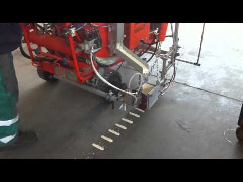 MS-T 100 Universal thermoplastic screed application bar 10 cm on request also for spray kit