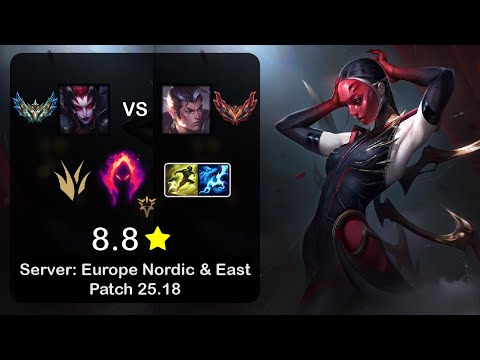 Elise Jungle vs Xin Zhao - EUNE Challenger - Patch 25.18