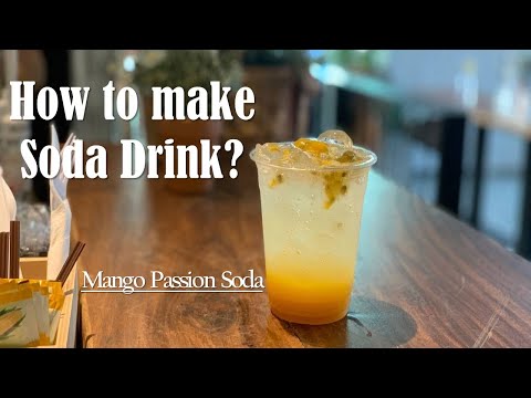 Cafe Vlog EP.338 | How to make Mango Passion Soda | Taste with new drinks | Barista Vlog | Cafe Shop