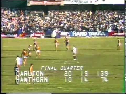 Round 4, 1982, Carlton v Hawthorn last Quarter