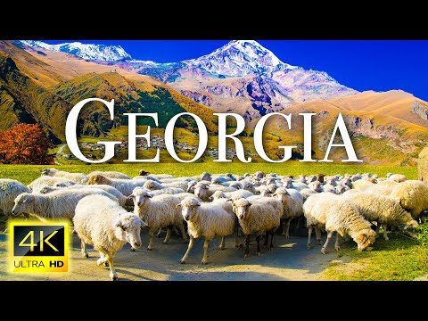 FLYING OVER GEORGIA (4K UHD) - Relaxing Music With Stunning Beautiful Nature (4K Video Ultra HD)