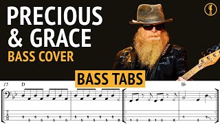 Precious and Grace by ZZ Top Bass Demo With TABS (No.266b)