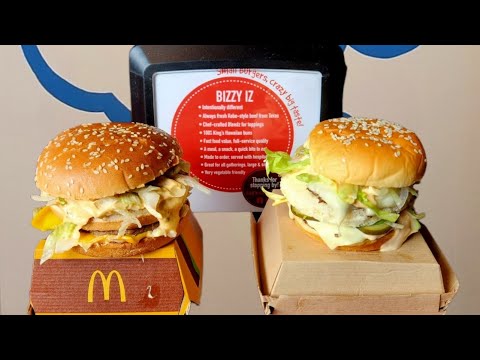 New - Bizzy Burger BIG MAC vs BIG MARK Challenge