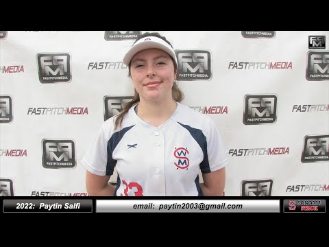 2022 Paytin Salfi 4.57 GPA - Shortstop, Outfielder & Pitcher Softball Skills Video - Sonoma Stack