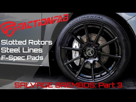 WRX STI BREMBO SWAP - PART 3: FACTIONFAB BRAKE UPGRADE KIT!