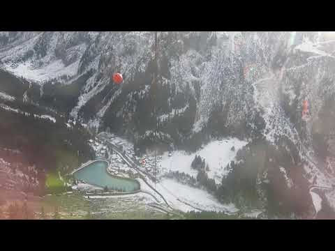 Luftseilbahn Fionnay - Louvie Talfahrt 2020 - cable car Switzerland