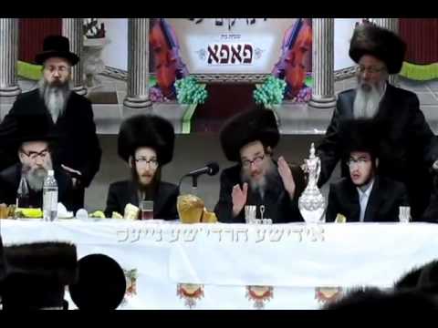 Sheva Brochos For Pupa Rebbe's Grandson Attended By Skverer Rebbe's Son  5771