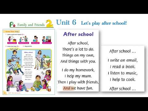 Song in Family and friends Level 2 Unit 6 _ After school | Let's sing karaoke!