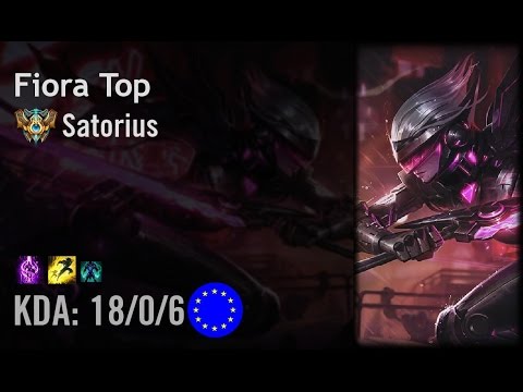 Fiora Top vs Maokai - Satorius - EUW Challenger Patch 6.7