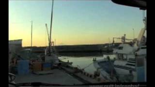 preview picture of video '[V0235] オロロン９：遠別漁港から夕暮れ空に染まる天塩漁港へ辿り着く'