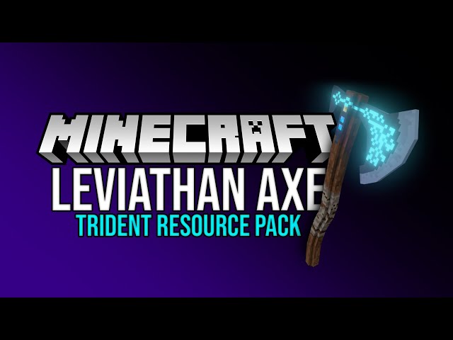 Leviathan Axe Trident Minecraft Texture Pack