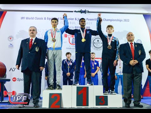 53kg Mohammed Rabbani  Sub Junior Gold  Medal World Men's Sub-junior Equipped Championship,2022