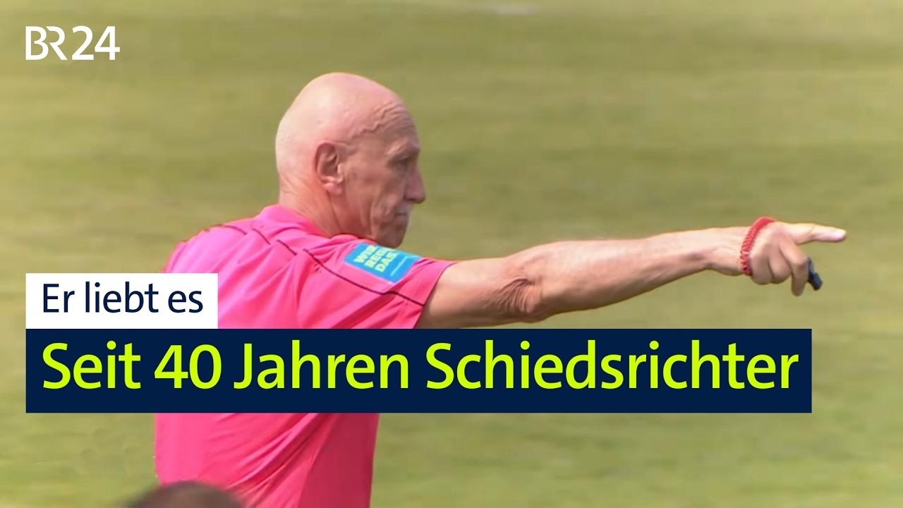 Er liebt die Kommunikation mit jungen Menschen: 40 Jahre als Schiedsrichter auf dem Platz | BR24