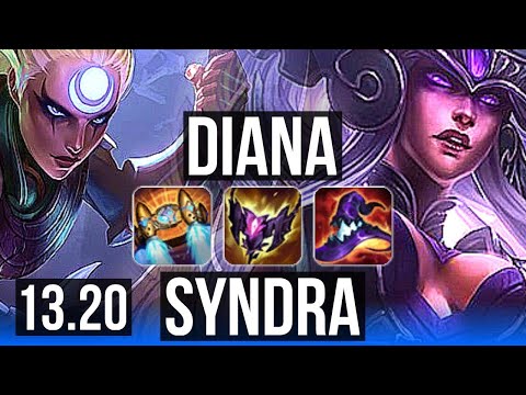 DIANA vs SYNDRA (MID) | 12/1/11, 3.7M mastery, 700+ games, Legendary | EUW Master | 13.20