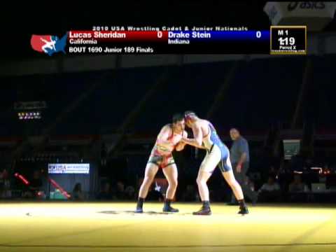Junior Greco-Roman Finals 189 pounds - Lucas Sheridan vs. Drake Stein