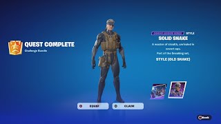 How To Unlock The OLD SNAKE Skin QUICKLY (How To Do The Solid Snake Page 2 Quests)