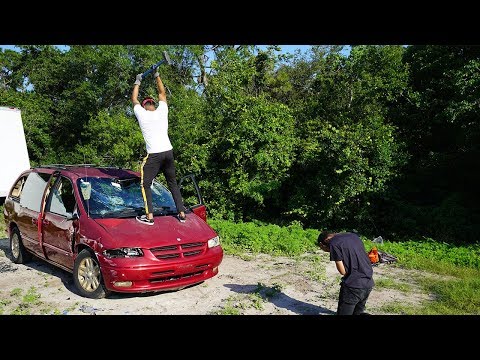 Destroying My Friend's Car And Surprising Him With A New One!! (EMOTIONAL)