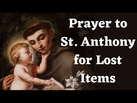 Prayer to St Anthony for Lost Items