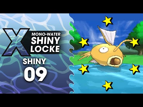 Pokémon X MonoWater ShinyLocke - SHINY #09 SHINY MAGIKARP 594 FISHING ENCOUNTERS