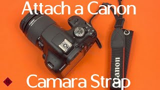 Tutorial: Attach a Canon Camara Strap