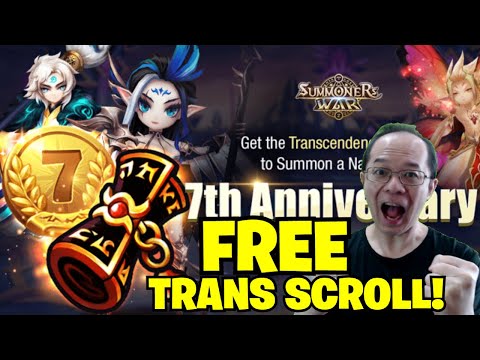 Summoners War - FREE TRANSCENDENCE SCROLL FOR EVERYONE in 2021!!!