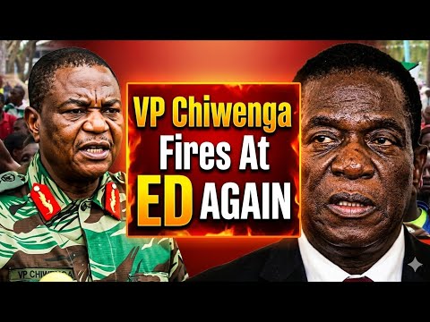 Vice President Constantino Chiwenga speaking at a rural gathering in Chimhini Homestead, Zimbabwe.