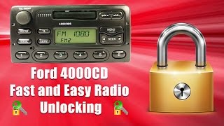 How To Unlock 4000 CD Radio Code/Serial Ford Transit M Code Security Pin