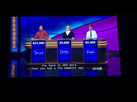 Double Jeopardy SEASON 36 Premiere Week, Jason Zuffranieri Day 9 - $6,000 WAGER 😳 (9/11/19)