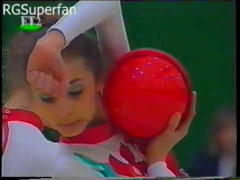 Bulgaria 3 balls + 2 ribbons Kalamata Cup 1997