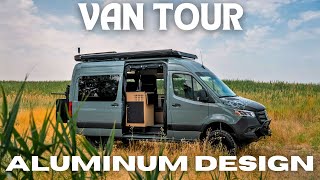 Touring a VAN Built with Aluminum Rugged Lightweight Design