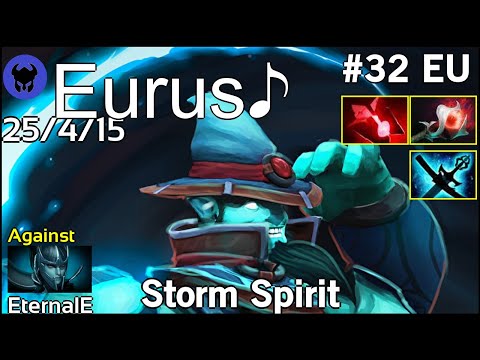 Eurus♪ plays Storm Spirit!!! Dota 2 7.21