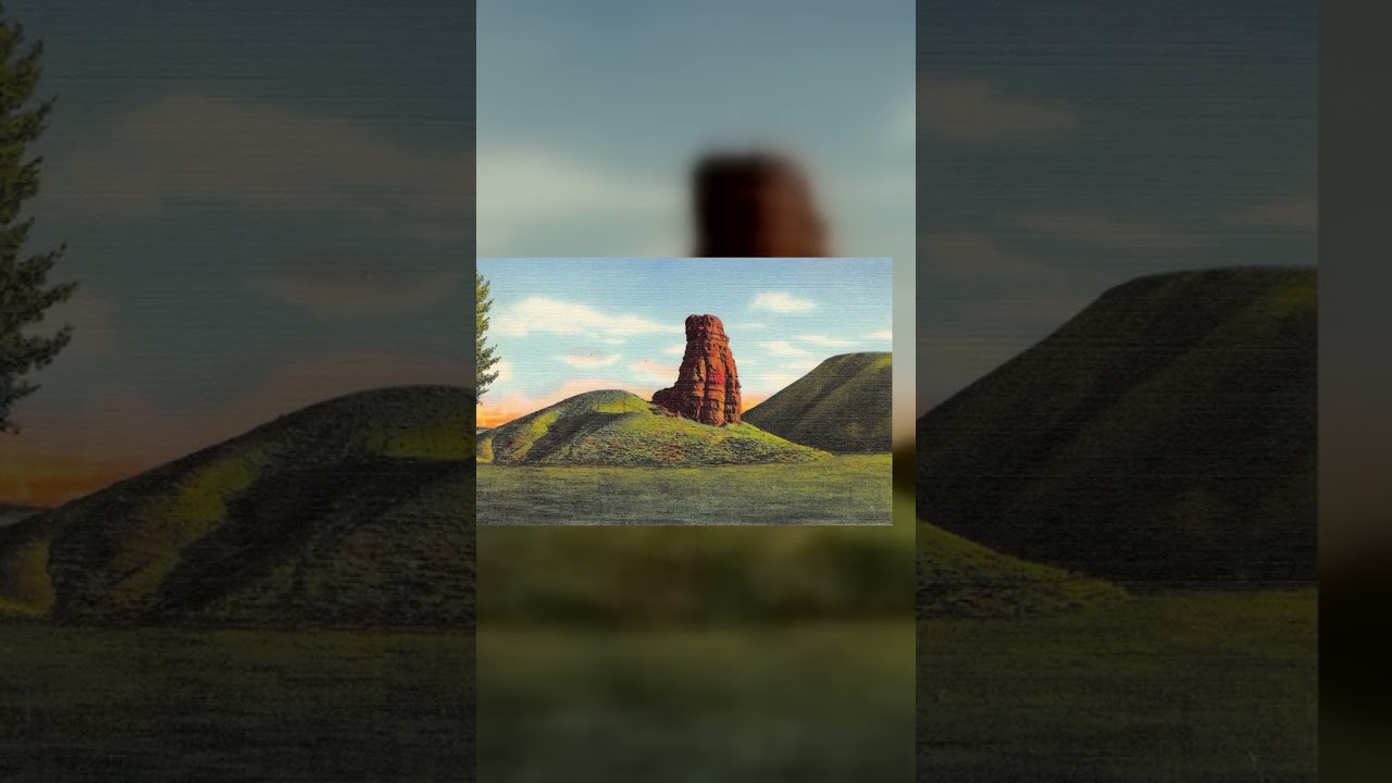 Sanborn Souvenir Co., Linen, Red Pillar, Big Horn Mountains, 1930s Video