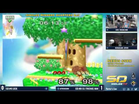 Nexus - Lock (Samus) vs CG | Trichael Man (Fox) - SSBM Winners Quarters - Melee