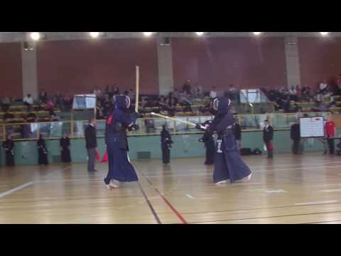 Championnats de France Honneurs et féminines de Kendo 2016 K.Moutarde vs ...