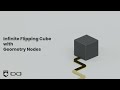 Create Infinite Looping Running Cube Animation In Geometry Nodes Blender Geometry Nodes Tutorial
