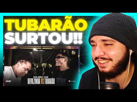 (NGM ESPERAVA 😂🔥) TUBARÃO (SP) X DEVILZINHA - SEMI FINAL - BATALHA DO COLISEU | REACT BAUEB