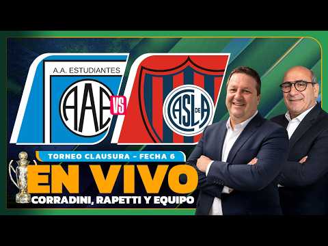 EN VIVO 🔴 ESTUDIANTES RC vs SAN LORENZO | Clausura | Fecha 6 | La Cadena del Gol