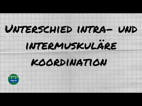 Difference between intramuscular and intermuscular coordination | Sports elective | Sports advanc...