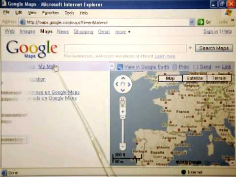 Screencast de google maps en papel