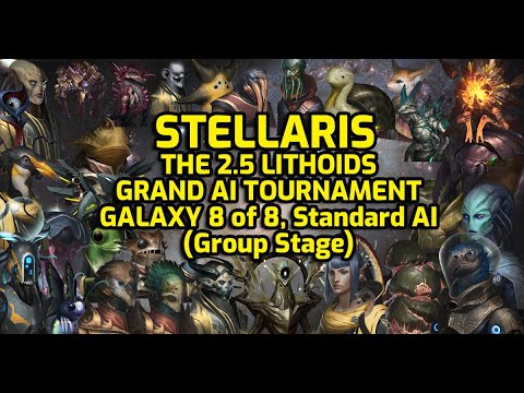 Stellaris Lithoids Timelapse “The Best of the Rest” Grand AI Tournament Galaxy 8/8 Standard AI